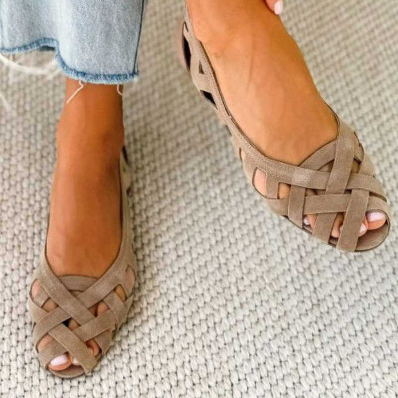 Caterina Colorful Braided Sandals Comfort