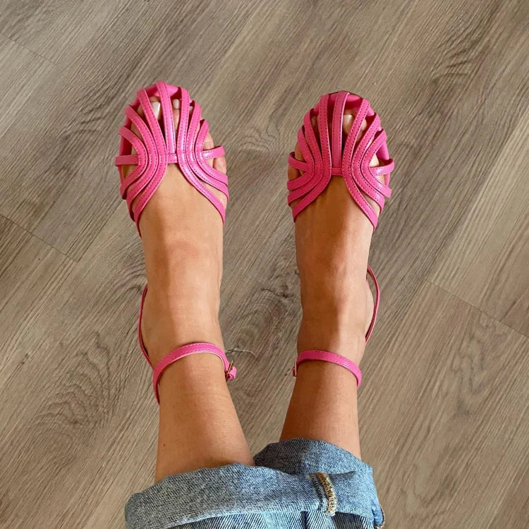 Vittoria Comfortable Flat Jewel Sandals