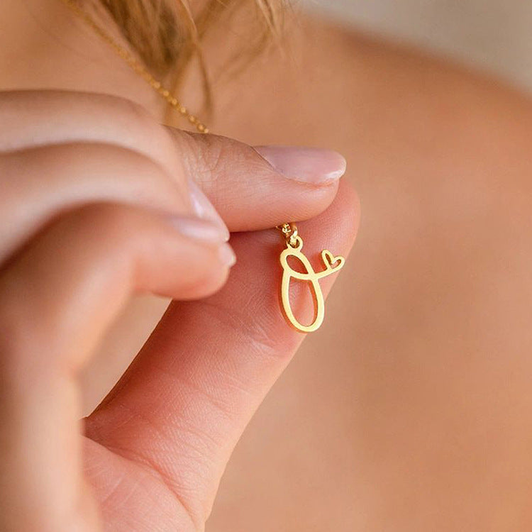Sienna Initial Letter Necklace