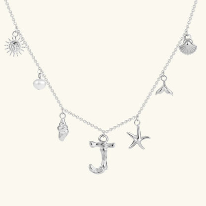 Avaria Ocean Initial Necklace