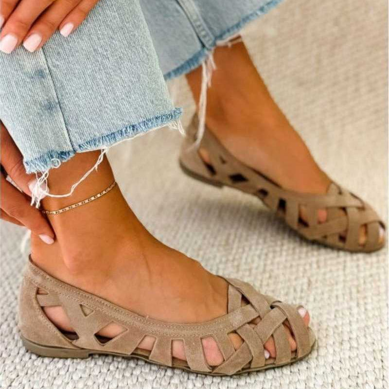 Caterina Colorful Braided Sandals Comfort