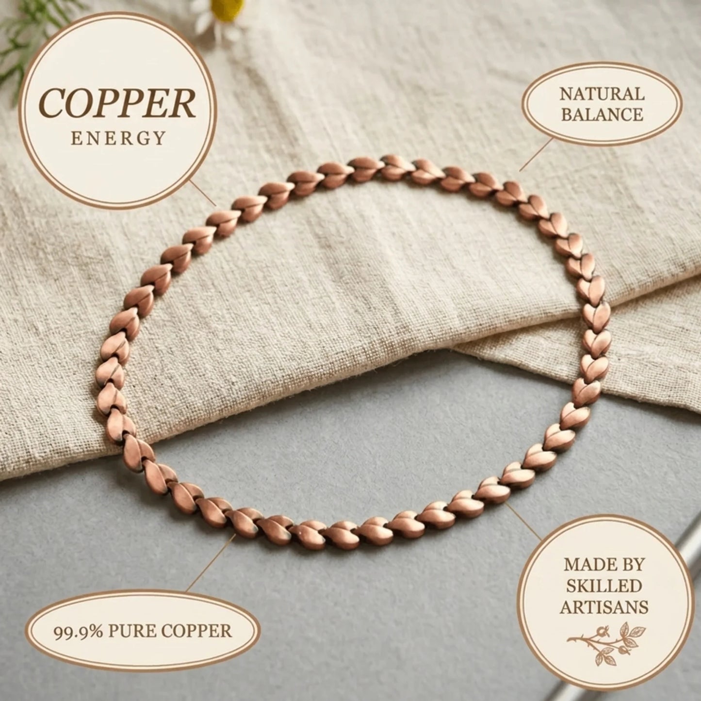Alorin Laurel Copper Necklace