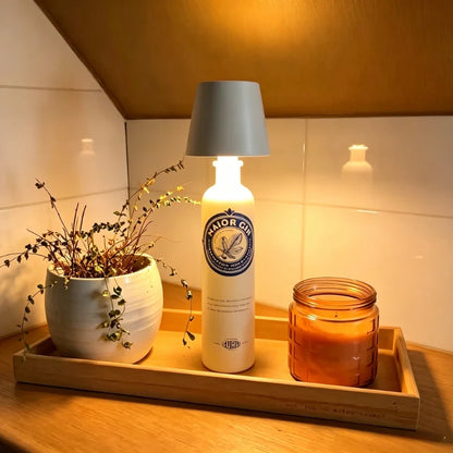 Bottle Lamp™ – Cordless LED Table Lamp for Bottles | USB Rechargeable, Dimmable, 18–24 Hr Battery