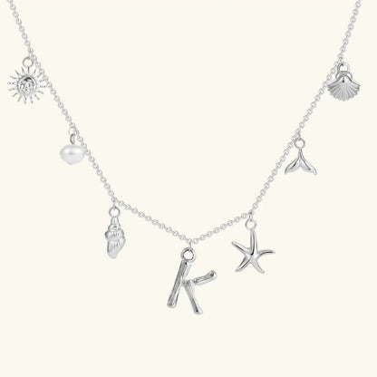 Avaria Ocean Initial Necklace