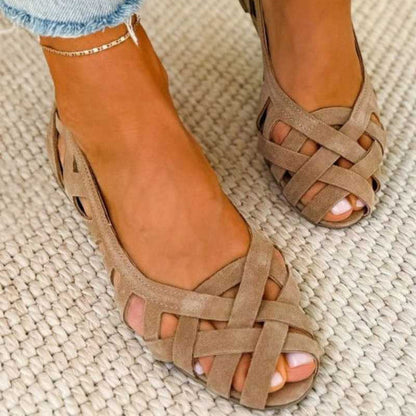 Caterina Colorful Braided Sandals Comfort