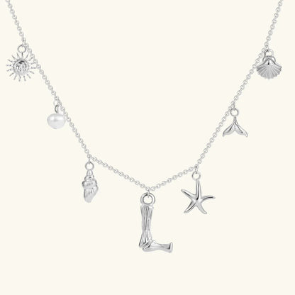 Avaria Ocean Initial Necklace