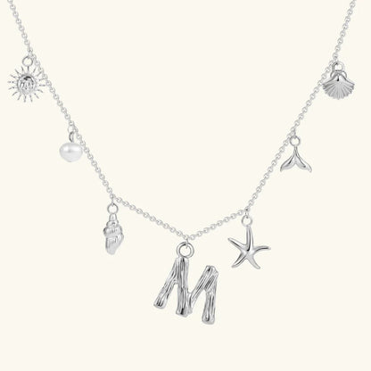 Avaria Ocean Initial Necklace