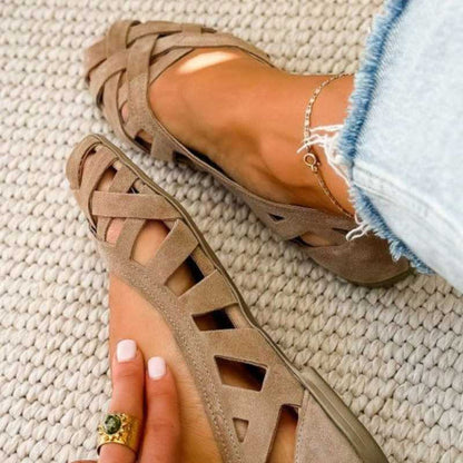 Caterina Colorful Braided Sandals Comfort