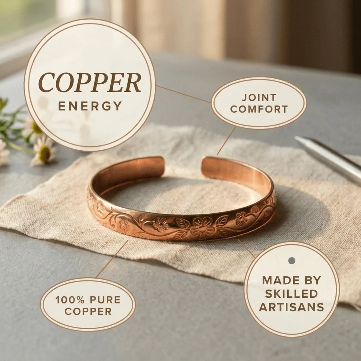 Alorin Garland Copper Bracelet