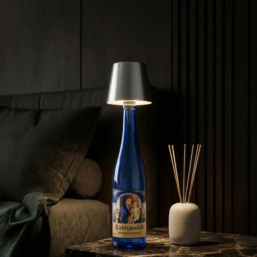 Bottle Lamp™ – Cordless LED Table Lamp for Bottles | USB Rechargeable, Dimmable, 18–24 Hr Battery