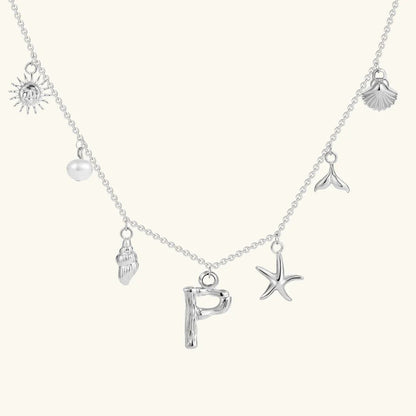 Avaria Ocean Initial Necklace