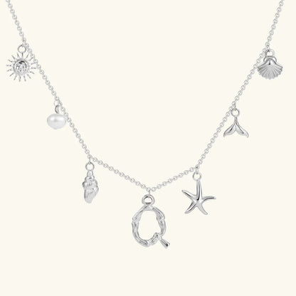 Avaria Ocean Initial Necklace