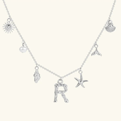 Avaria Ocean Initial Necklace