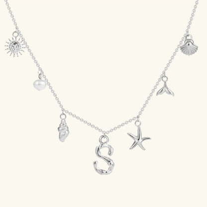 Avaria Ocean Initial Necklace