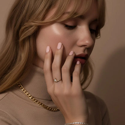 Prisma Diamond Gold Ring