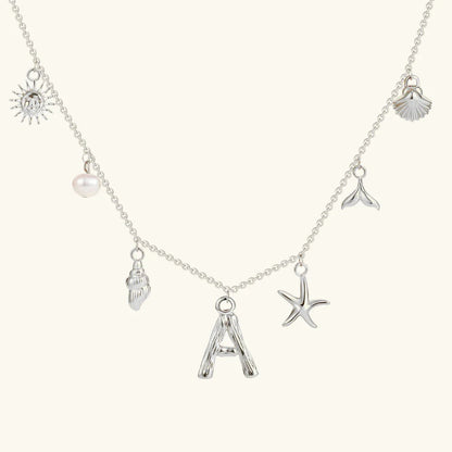 Avaria Ocean Initial Necklace