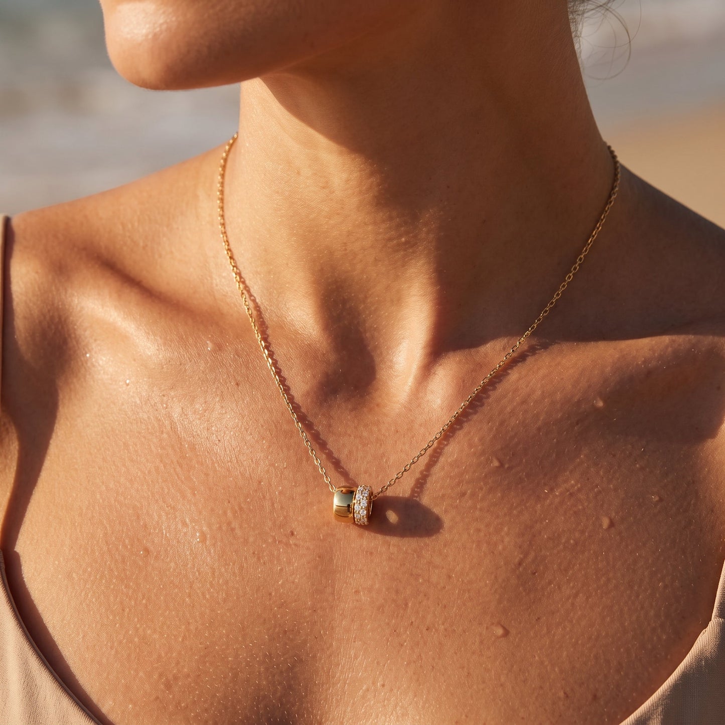 Odette Duo Ring Necklace