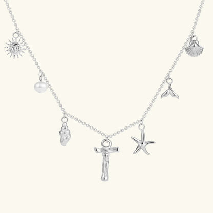 Avaria Ocean Initial Necklace