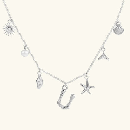 Avaria Ocean Initial Necklace