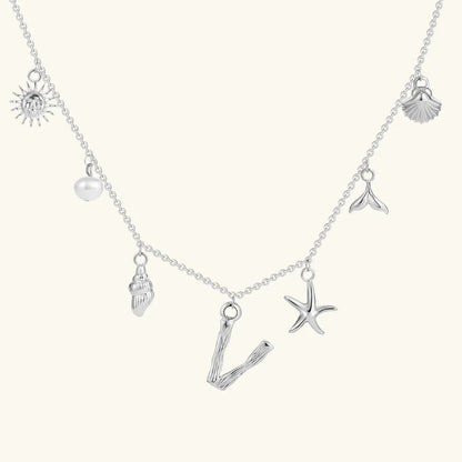 Avaria Ocean Initial Necklace