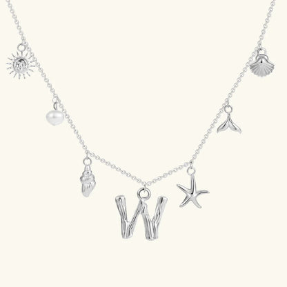 Avaria Ocean Initial Necklace