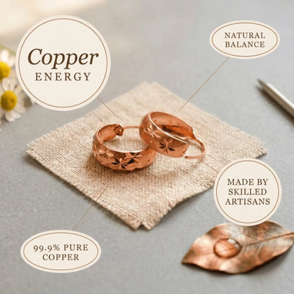 Alorin Starburst Copper Earrings