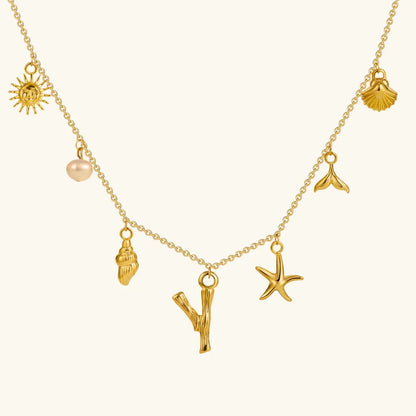 Avaria Ocean Initial Necklace