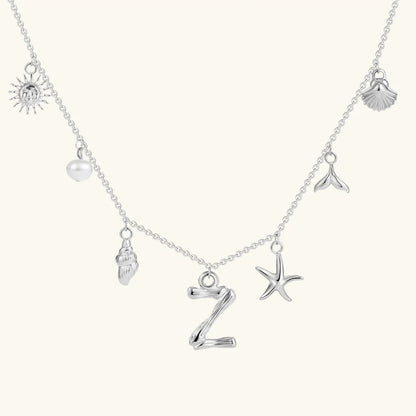 Avaria Ocean Initial Necklace