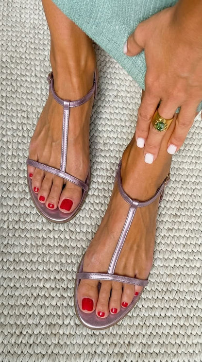 Rosalba Golden Sandals Spring