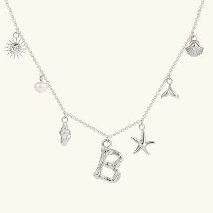 Avaria Ocean Initial Necklace