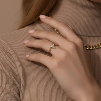 Prisma Diamond Gold Ring