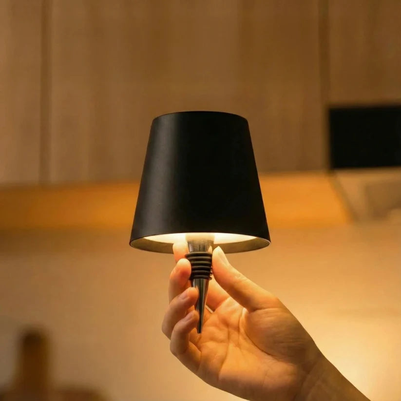 Bottle Lamp™ – Cordless LED Table Lamp for Bottles | USB Rechargeable, Dimmable, 18–24 Hr Battery