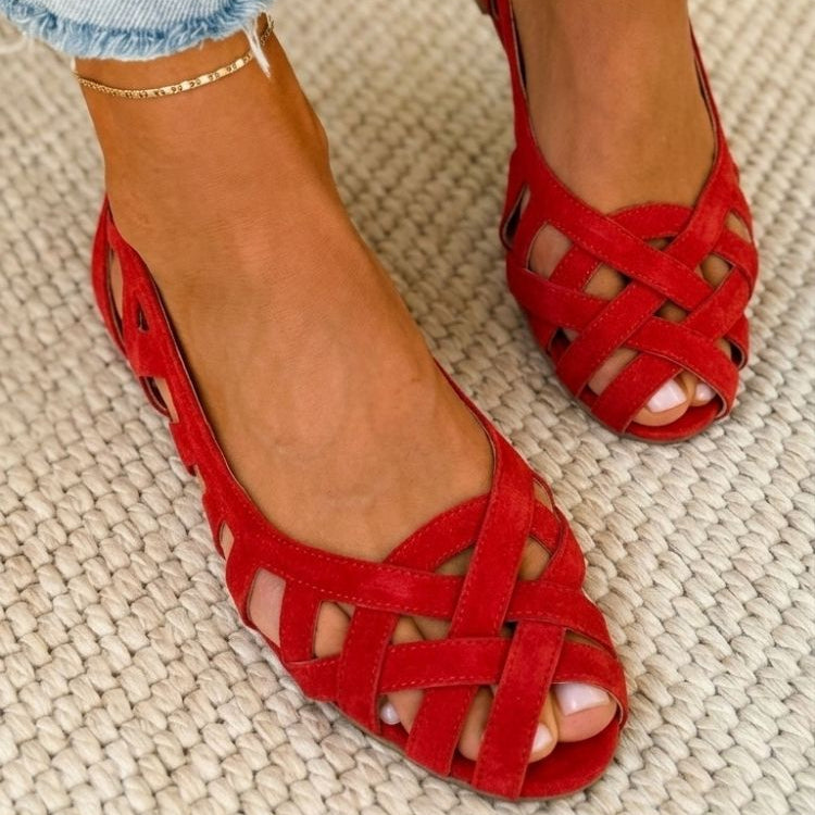 Caterina Colorful Braided Sandals Comfort