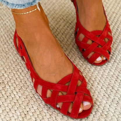 Caterina Colorful Braided Sandals Comfort
