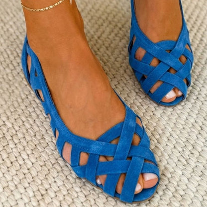 Caterina Colorful Braided Sandals Comfort