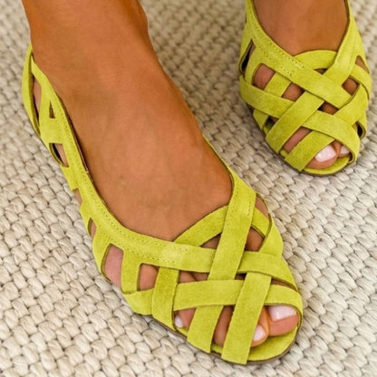 Caterina Colorful Braided Sandals Comfort