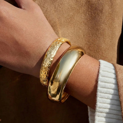 Vana Texture Contrast Bangle Bundle