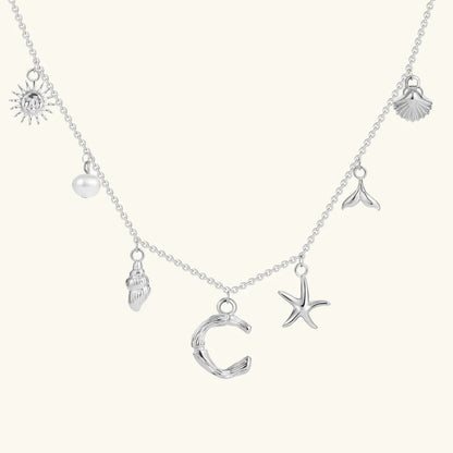 Avaria Ocean Initial Necklace
