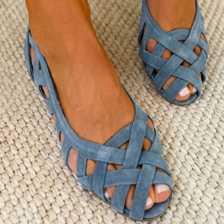 Caterina Colorful Braided Sandals Comfort
