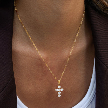 Wynter Diamond Cross Necklace