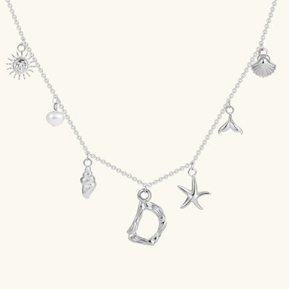 Avaria Ocean Initial Necklace
