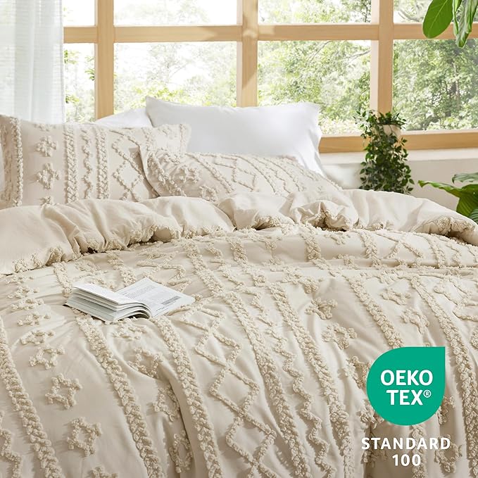Boho Deluxe Tufted Embroidery Comforter Set