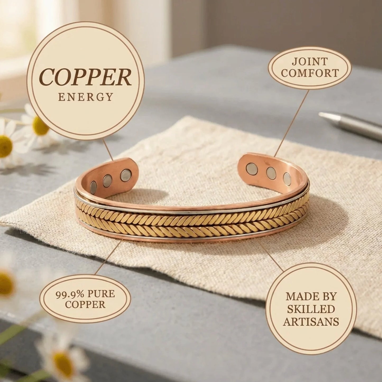 Alorin Sheaf Copper Bracelet