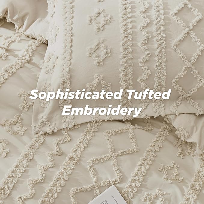 Boho Deluxe Tufted Embroidery Comforter Set