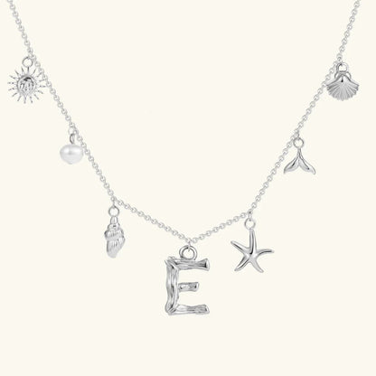 Avaria Ocean Initial Necklace