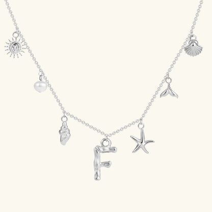 Avaria Ocean Initial Necklace