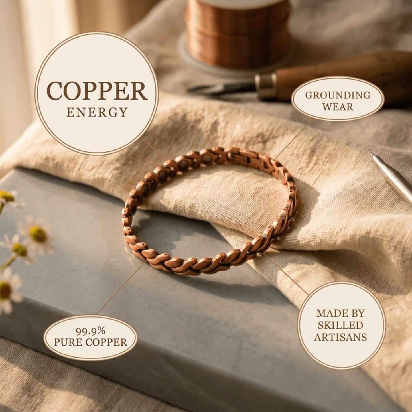 Alorin Tress Copper Anklet