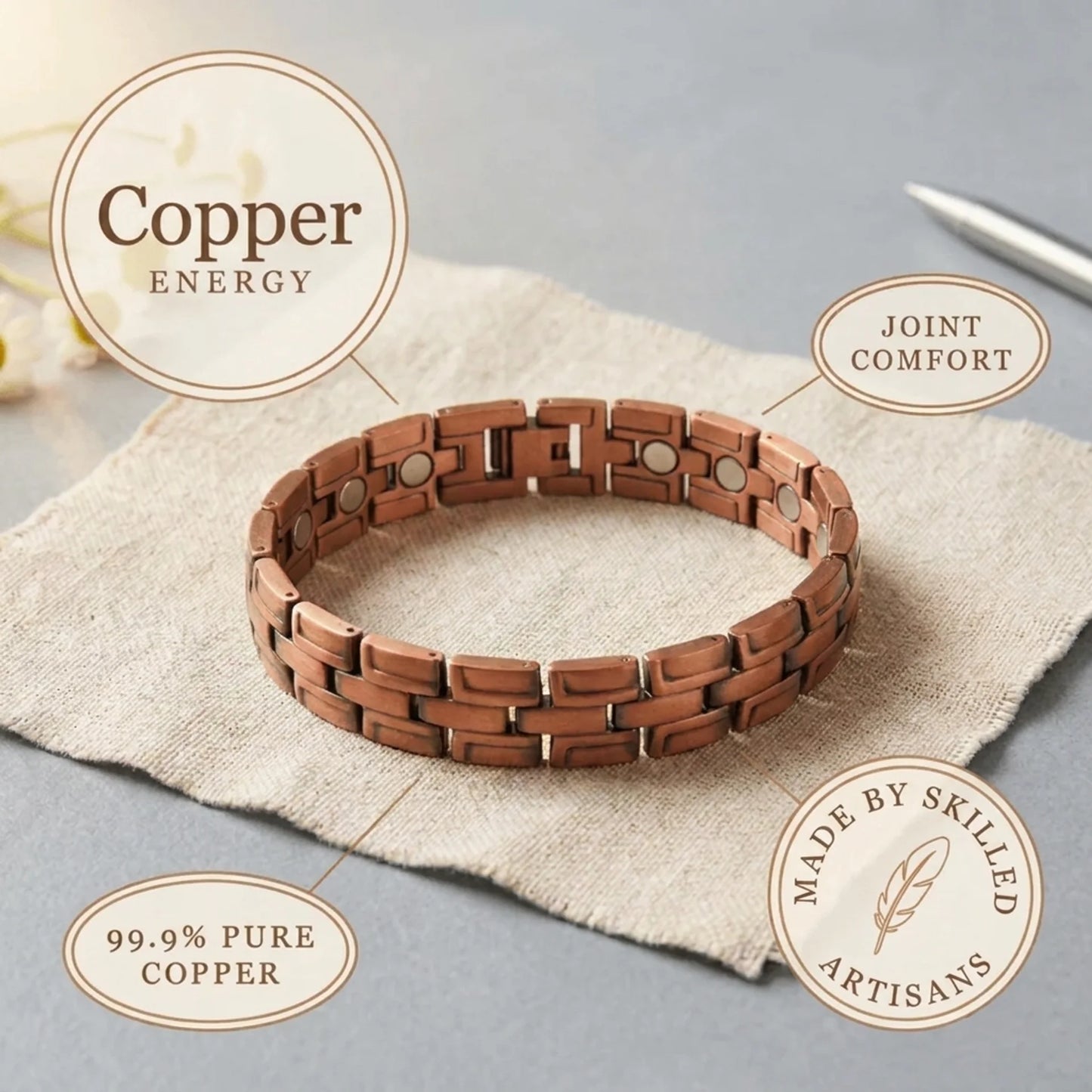 Alorin Spearhead Men's Copper Bracelet