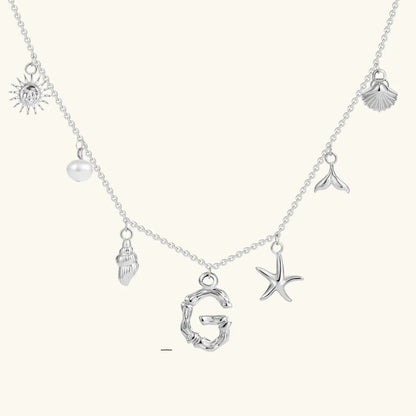 Avaria Ocean Initial Necklace