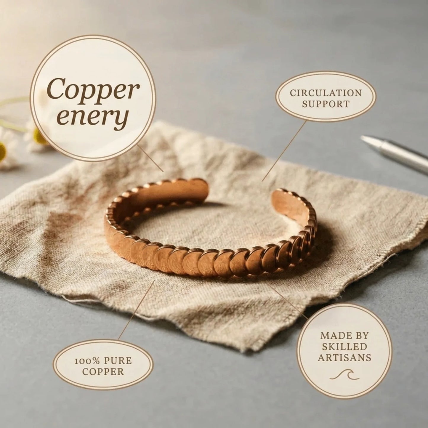 Alorin Shingle Copper Bracelet